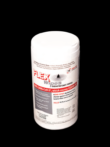 Flexwipes Disinfectant Wipes 75 Sheets/Can, 6 Cans/Case